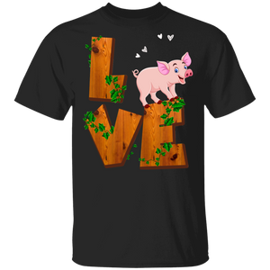 Love Pig Funny Pig Lover Fans Farmer Gifts T-Shirt - Macnystore
