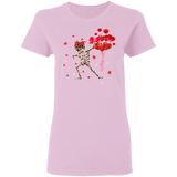 Leopard Dabbing Skeleton X Ray Doctor Nurse Matching Shirts For Couples Funny Boys Girl Women Personalized Valentine Ladies T-Shirt - Macnystore
