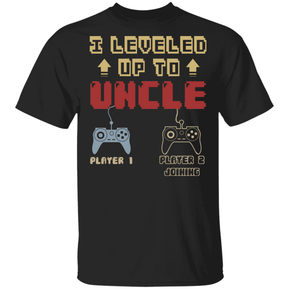 Vintage I Leveled Up To Uncle Gamer Gamer Controller Father's Day Gifts T-Shirt - Macnystore