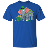 Leprechaun Elephant Funny Shamrock Elephant Lover Irish St Patrick's Day Gifts T-Shirt - Macnystore
