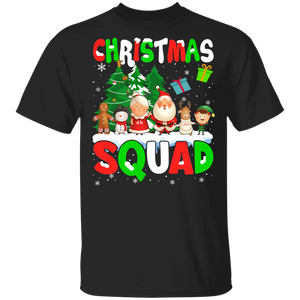 Christmas Squad Shirt Christmas Squad Cute Christmas Santa Reindeer Elf Gingerbread Snowman Matching Family Group Gifts T-Shirt - Macnystore