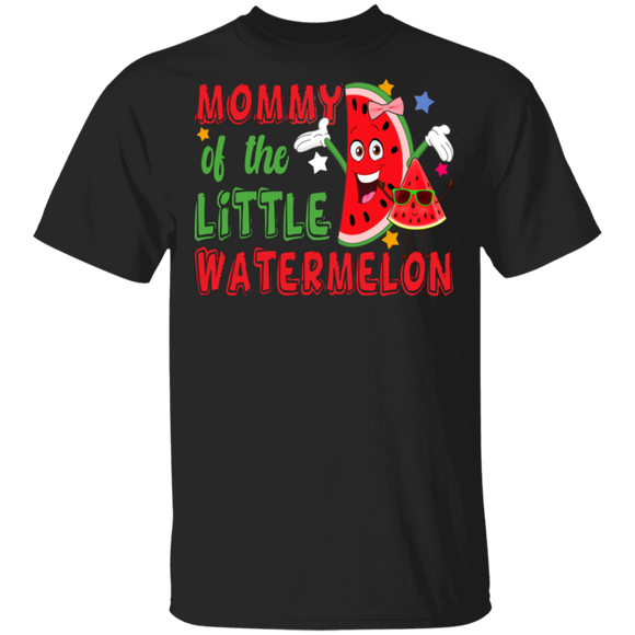 Mommy Of The Little Watermelon Funny Watermelon Matching Family Gifts T-Shirt - Macnystore