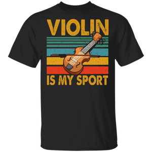 Vintage Retro Violin Is My Sport Violist Lover Gifts T-Shirt - Macnystore