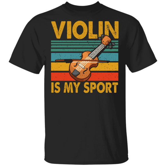 Vintage Retro Violin Is My Sport Violist Lover Gifts T-Shirt - Macnystore