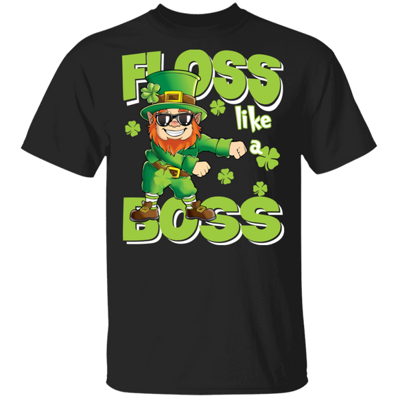 Leprechaun Floss Like A Boss Funny Shenanigator Patricks Day T-Shirt - Macnystore