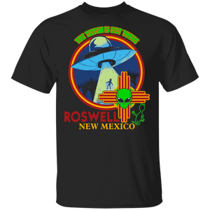 Alien UFO Lover Shirt The Truth Is Out There Roswell New Mexico Cool Alien Spaceship UFO Lover Gifts T-Shirt - Macnystore