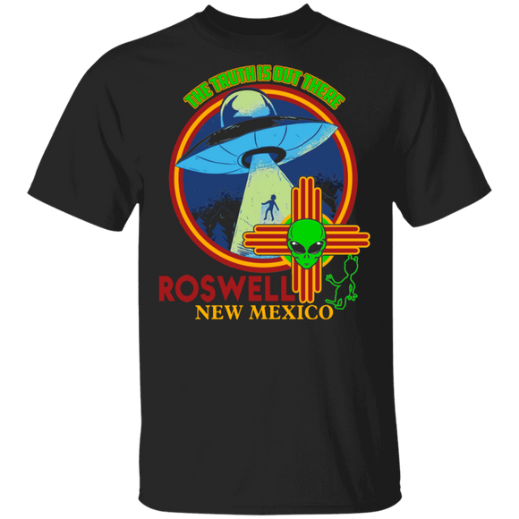 Alien UFO Lover Shirt The Truth Is Out There Roswell New Mexico Cool Alien Spaceship UFO Lover Gifts T-Shirt - Macnystore