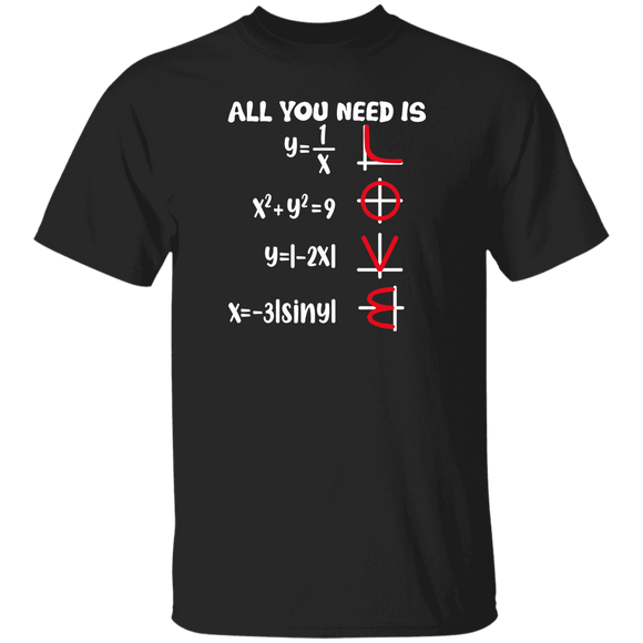 Math Teacher Lover Shirt All You Need Is Love Cool Math Science Teacher Lover Gifts T-Shirt - Macnystore