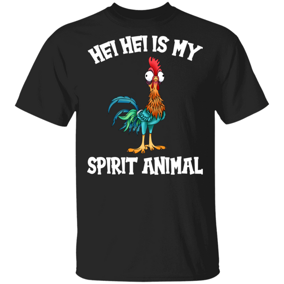 Movie Lover Shirt Hei Hei Is My Spirit Animal Cool Cartoon Character Rooster Chicken Lover Gifts T-Shirt - Macnystore