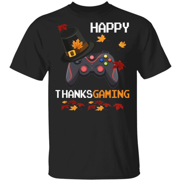 Thanksgiving Shirt Happy Thanksgaming Cool Video Game Gamer Fall Autumn Lover Gifts Thanksgiving T-Shirt - Macnystore