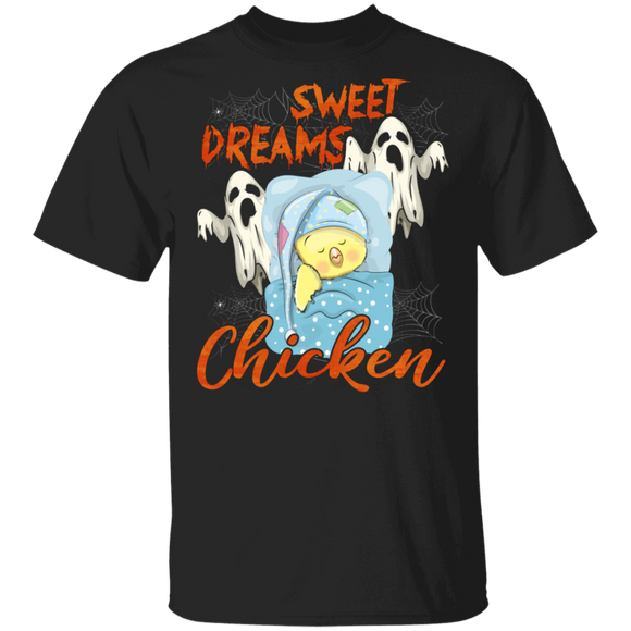 Sweet Dreams Chicken Ghostly Boo Chicken Halloween Gifts T-Shirt - Macnystore