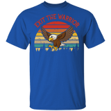 Vintage Retro Exit The Warrior Eagle Bird Lover Gifts T-Shirt - Macnystore