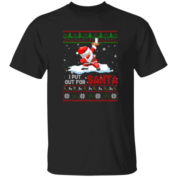 Ds3 je mets pour le Père Noël pull de Noël drôle T-Shirt de tamponnage du père Noël