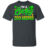 I'm Lucky Zoo Keeper Leprechaun Shamrock Funny St Patrick's Day Mens Womens St Patrick's Day Gifts T-Shirt - Macnystore