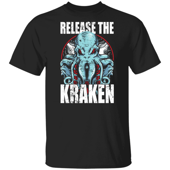 Release The Kraken Scary Movie Character Halloween Gifts T-Shirt - Macnystore
