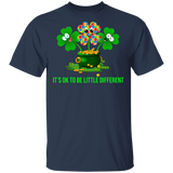 It's Ok To Be Little Different Autism Awareness Pot of Gold St Patrick's Day T-Shirt - Macnystore