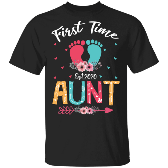 Womens First Time Aunt Expecting Mom Baby Pregnancy Announcement T-Shirt - Macnystore
