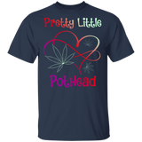 Pretty Little Pothead Funny Cannabis Heart Shirt Matching Electrician Weed Marijuana Smoker Gifts T-Shirt - Macnystore