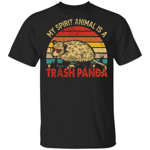 Opossum Shirt Vintage Retro My Spirit Animal Is A Trash Panda Funny Opossum Lover Gifts T-Shirt - Macnystore