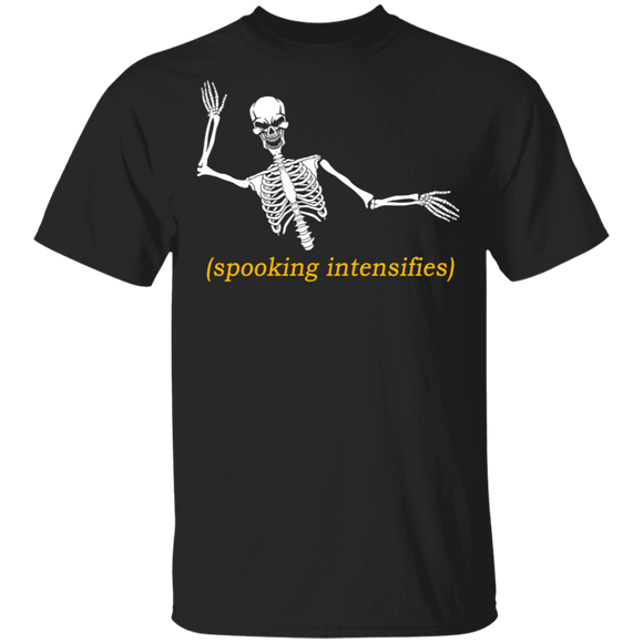 Halloween Skeleton Shirt Spooking Intensifies Spooky Angry Scary Skeleton Halloween Gifts Halloween T-Shirt - Macnystore
