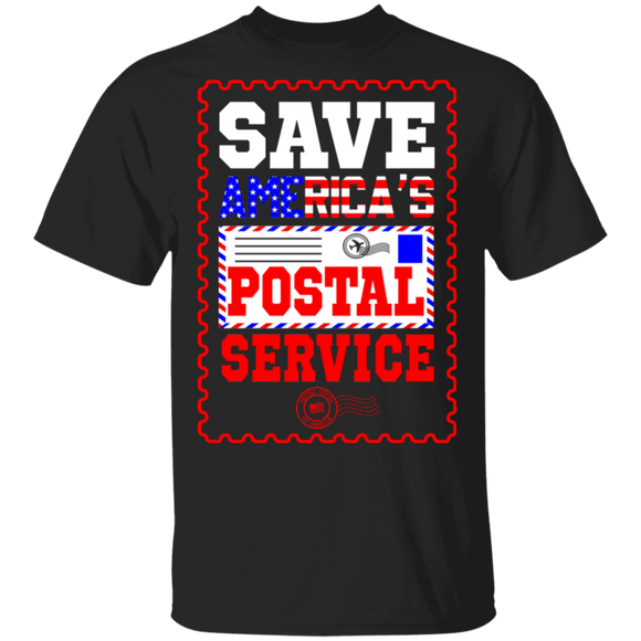 Save America's Postal Service Cool American Flag Postal Worker Gifts T-Shirt - Macnystore