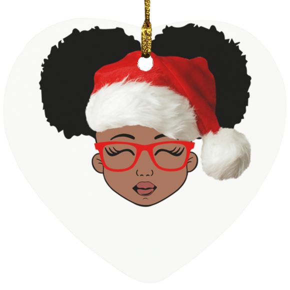 Black Christmas Queen smart object SUBORNH Heart Ornament - Macnystore