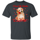 I Found My Valentine Shih Tzu Dog Pet Lover Fans Matching Shirts For Couples Boys Girls Women Personalized Valentine Gifts T-Shirt - Macnystore
