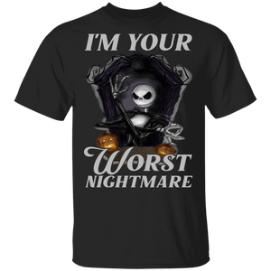 Halloween Movie Lover Shirt I'm Your Worst Nightmare Cool Halloween Movie Character Lover Gifts Halloween T-Shirt - Macnystore