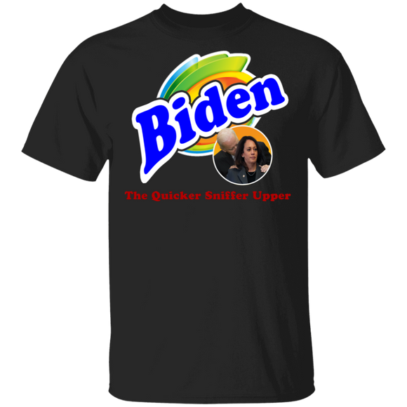 Election Shirt The Quicker Sniffer Upper Funny Anti Biden Pro Trump American Election Gifts T-Shirt - Macnystore