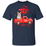 Corgi Riding Truck Corgi Dog Pet Lover Matching Shirts For Couples Boys Girl Women Personalized Valentine Gifts T-Shirt - Macnystore