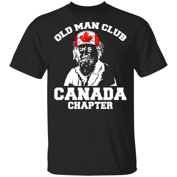 Biker Shirt Old Man Club Canada Chapter Cool Canada Biker Biking Lover Gifts T-Shirt - Macnystore