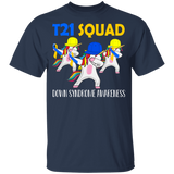 T21 Squad Down Syndrome Awareness Cute Unicorn Lover Gifts Youth T-Shirt - Macnystore