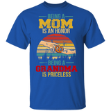 Vintage Retro Being Mom Is An Honor Being Grandma Is Priceless Shirt Matching Women Ladies Mom Grandma Mother's Day Gifts T-Shirt - Macnystore