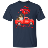 Shetland Sheepdog Riding Truck Sheltie Dog Pet Lover Matching Shirts For Couples Boys Girl Women Personalized Valentine T-Shirt - Macnystore