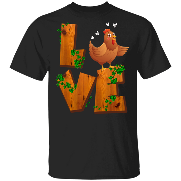 Love Chicken Funny Chicken Lover Fans Farmer Gifts T-Shirt - Macnystore