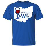2 O'clock Wine With Dewine Funny Red Wine Shirt Matching Men Women Gifts T-Shirt - Macnystore
