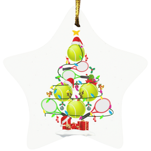 Christmas Ornament Funny Tennis Lover Christmas Tree Light Xmas Decorative Hanging Ornaments SUBORNS Star Ornament - Macnystore