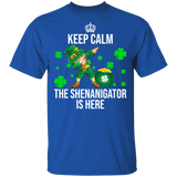 Keep Calm The Shenanigator Is Here Dabbing Leprechaun St Patrick's Day T-Shirt - Macnystore
