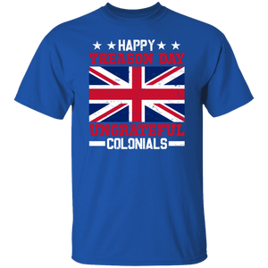 4th Of July Shirt Happy Treason Day Ungrateful Colonials Cool British European Flag Lover Gifts T-Shirt - Macnystore