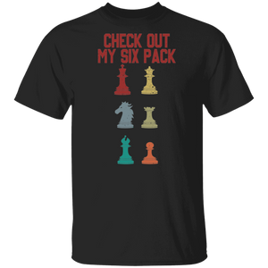 Chess Lover Shirt Vintage Check Out My Six Pack Cool Chess Club Chess Player Lover Gifts T-Shirt - Macnystore