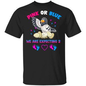 Pink Or Blue We Are Expecting 2 Gender Reveal Funny Rabbit Bunny Eggs Easter Day Matching Shirt For Men Women Pigeon Pregnancy Gifts T-Shirt - Macnystore