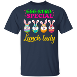 Egg-stra Special Lunch Lady Funny Rabbit Bunny Eggs Easter Day Matching Shirt For Kids Women Christian Gifts T-Shirt - Macnystore
