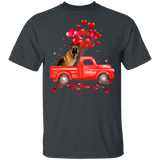 German Shepherd Riding Truck Dog Pet Lover Matching Shirts For Couples Boys Girl Women Personalized Valentine Gifts T-Shirt - Macnystore
