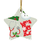 Christmas Nurse Shirt Love EMT Life Cool Christmas Snowman Nursing Nurse Lover Gifts Ornament Xmas - Macnystore