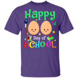 Happy 100th Day Of School Eggs Lover Kids Kindergarten Elementary Student Teacher Gifts Youth T-Shirt - Macnystore