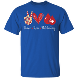 Cute Peace Love Phlebotomy Shirt Matching Phlebotomy Nurse Doctor Medical Gifts T-Shirt - Macnystore