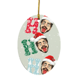Christmas Santa Shirt Ho Ho Ho Ugly Funny Christmas Sweater Santa Post Malone Lover Gifts Ornament Xmas - Macnystore