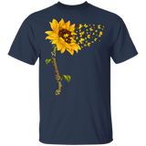 Accept Understand Love Sunflower Butterfly Autism T-Shirt - Macnystore