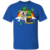 Leprechaun English Bulldog Dog Lover St Patrick's Day Gifts Youth T-Shirt - Macnystore