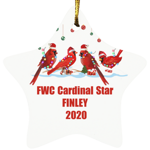 FWC Cardinal Star Finley smart object SUBORNS Star Ornament - Macnystore